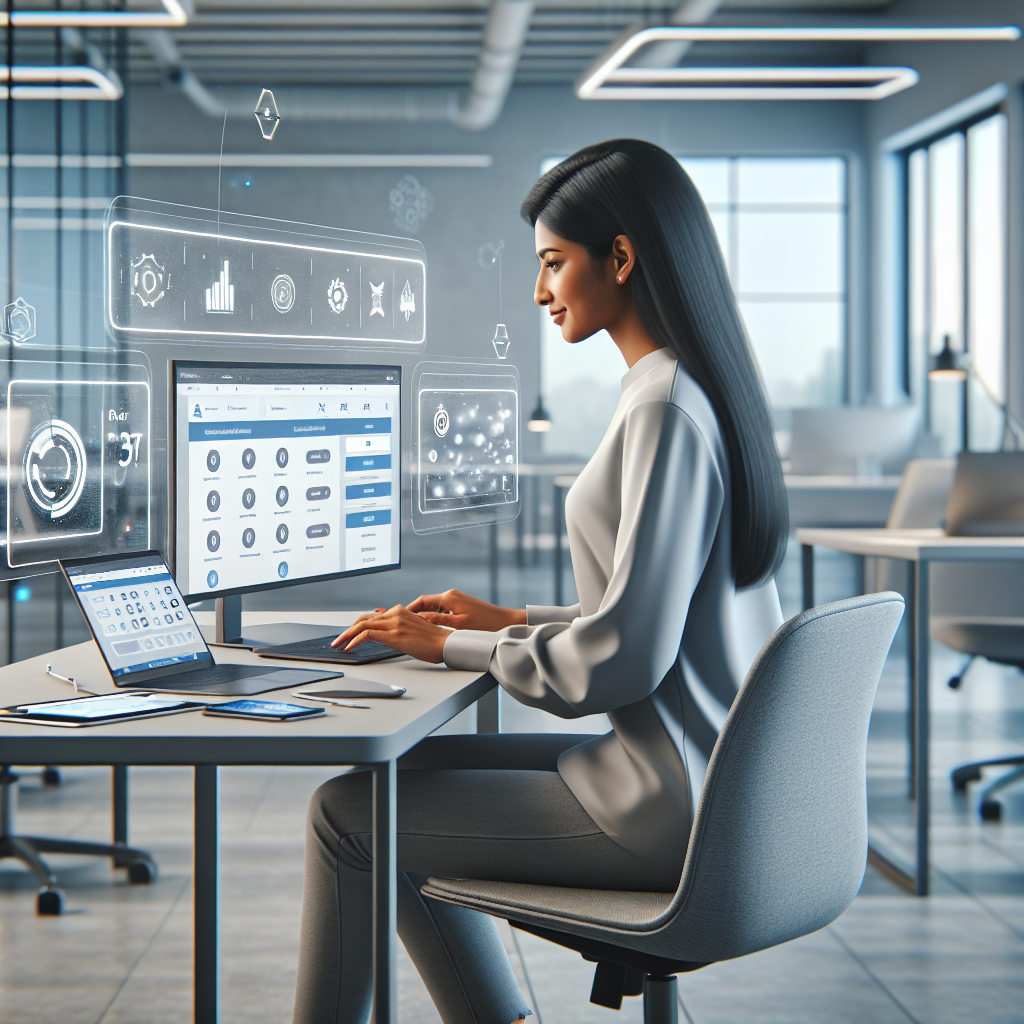 Uma ilustração de uma pessoa interagindo com quizzes personalizados, calculadoras interativas e participando de um webinar ao vivo, mostrando conteúdo dinâmico e interativo para engajamento do usuário.